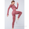 Última versión, traje de gimnasia para niñas, ropa de gimnasia para mujer, Top corto para mujer, ropa deportiva acanalada, ropa deportiva sin costuras, sujetador de Yoga, 2 piezas, conjunto de Yoga